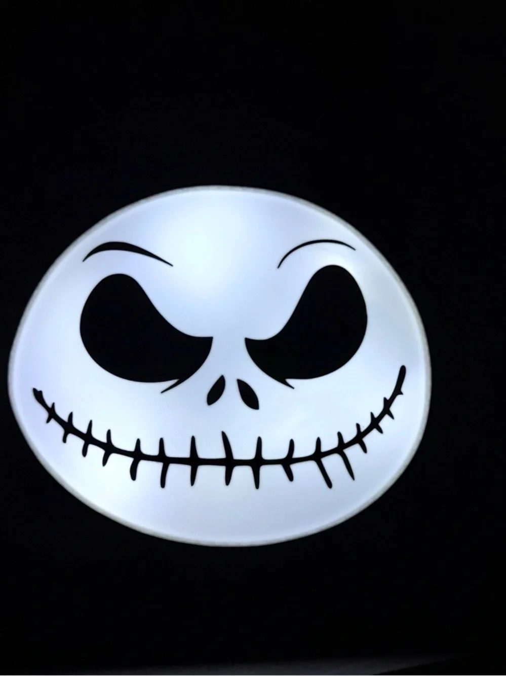 White Halloween Jack Skellington Face LED Party Light
